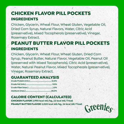 Greenies Pill Pockets for Large Dogs – Chicken Flavor, 15.8 oz
