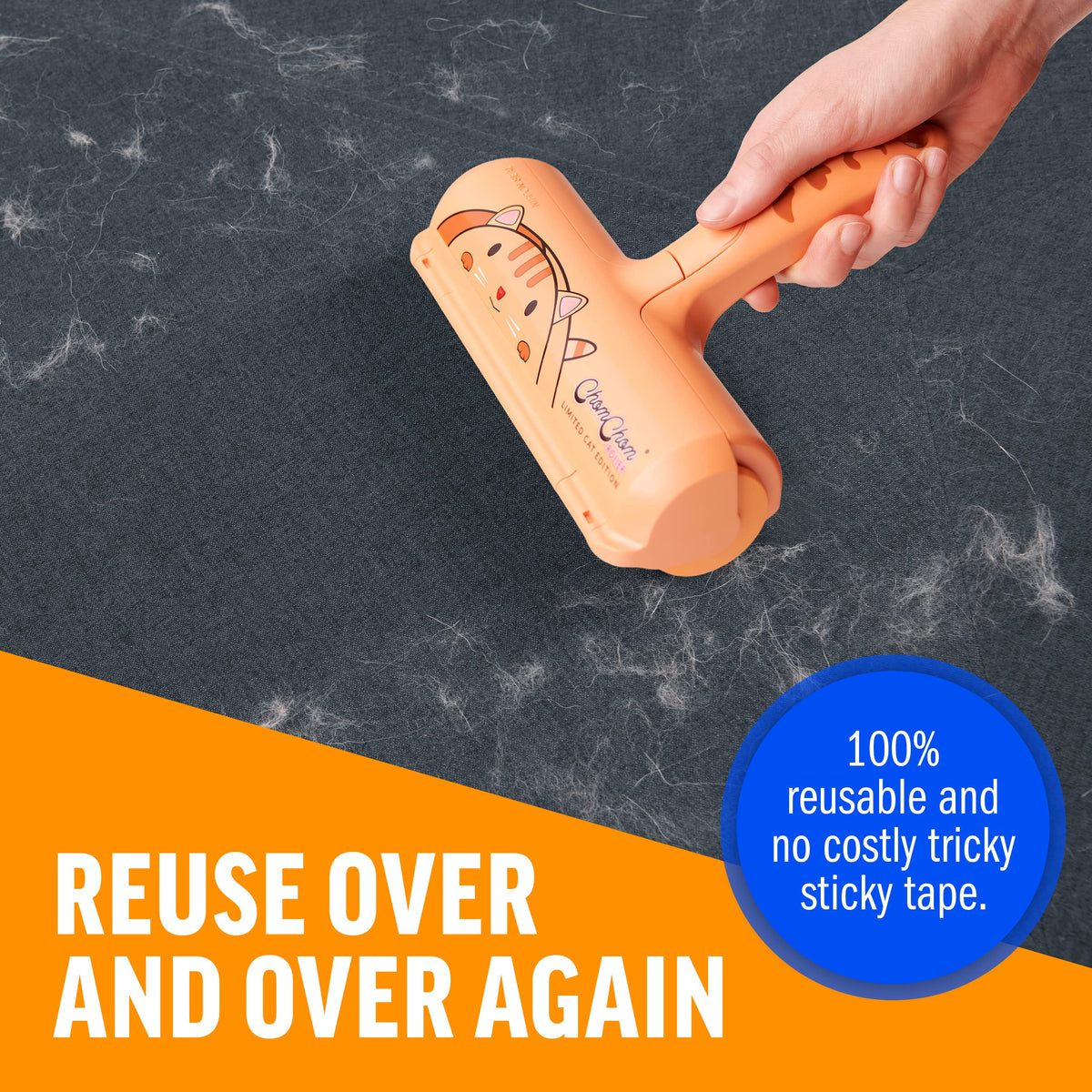 ChomChom Roller lint roller for cat and dog hair on furniture