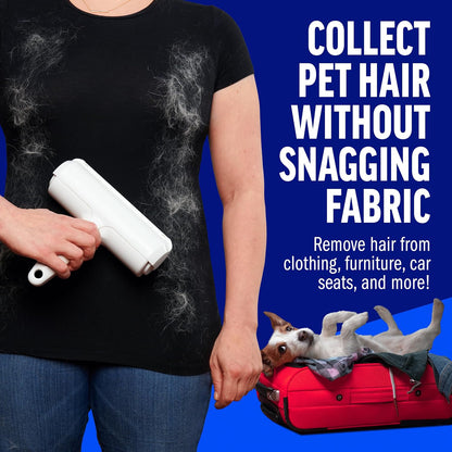 ChomChom Roller reusable pet hair remover white