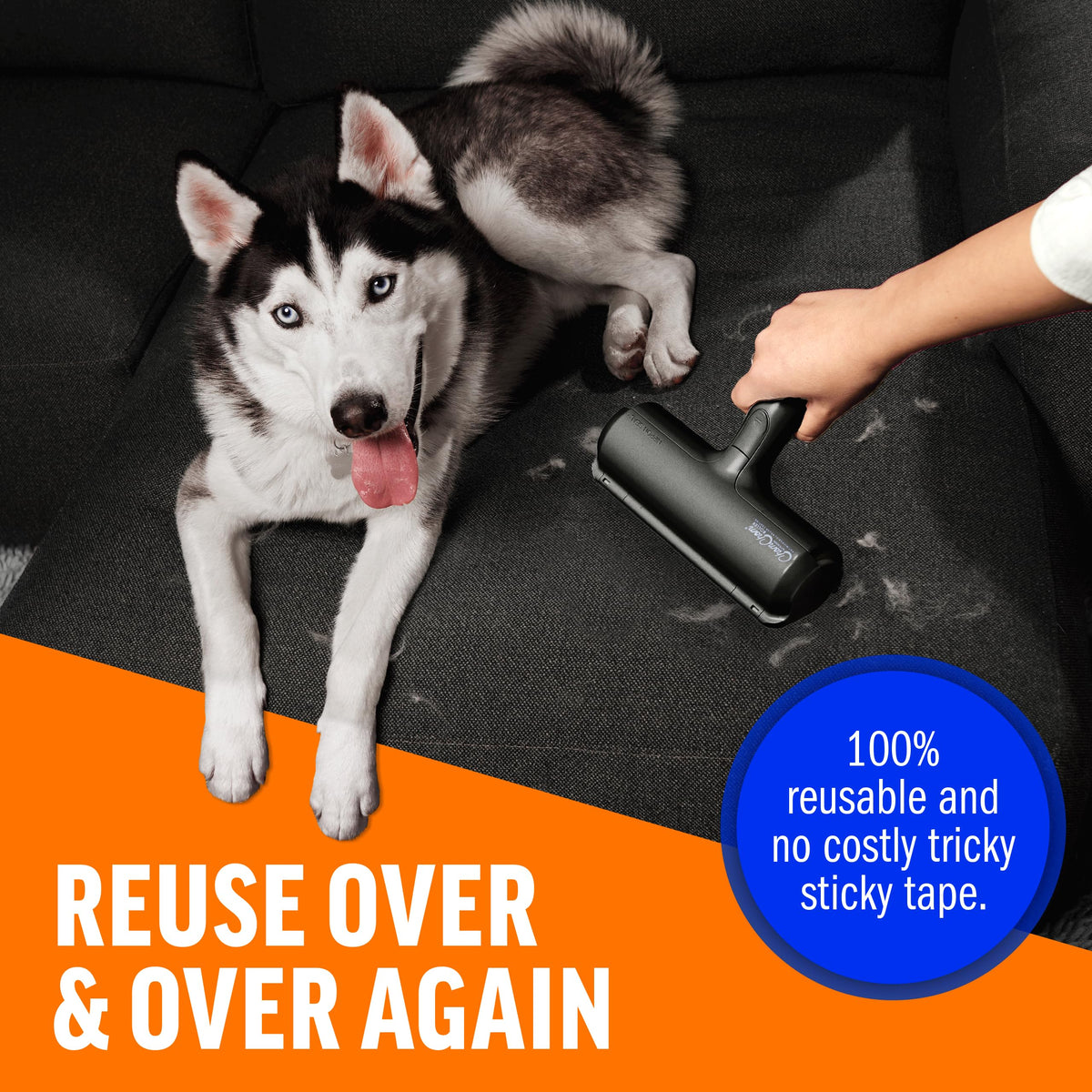 ChomChom Roller lint roller for cat and dog hair on furniture