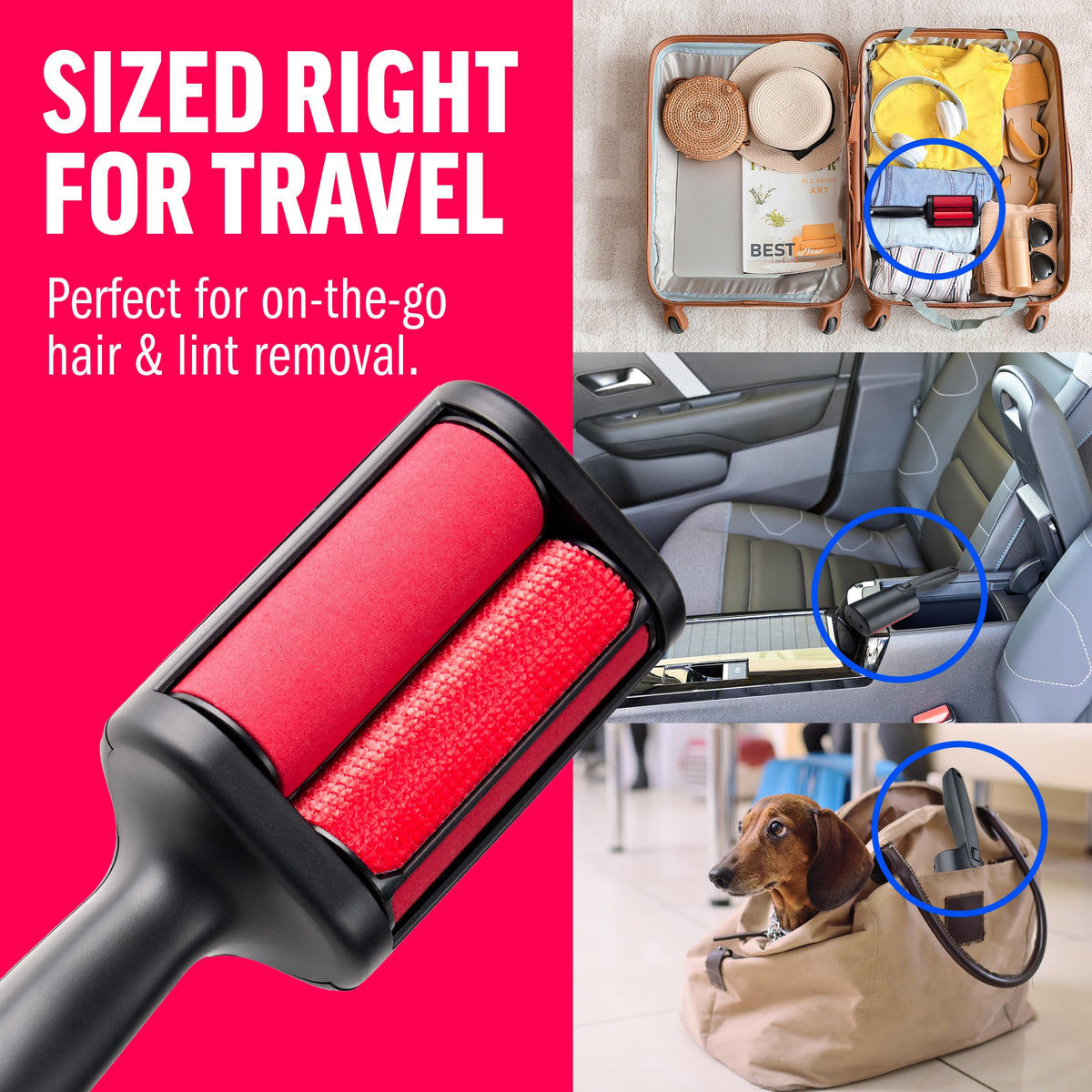 ChomChom Roller lint roller for cat and dog hair on furniture