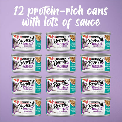 Purina Beneful Kitchen Creations Lamb Wet Dog Food in Sauce, 12 Cans