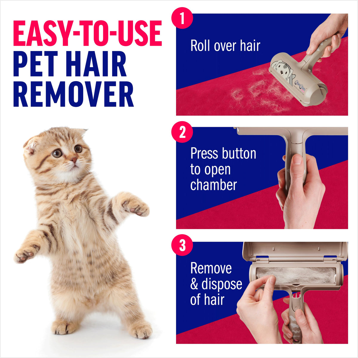 ChomChom Roller lint roller for cat and dog hair on furniture