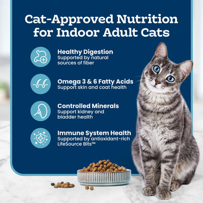 Blue Buffalo Tastefuls Chicken Dry Cat Food for Adult Indoor Cats, 7 lb