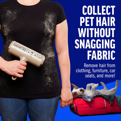 ChomChom Roller reusable pet hair remover white