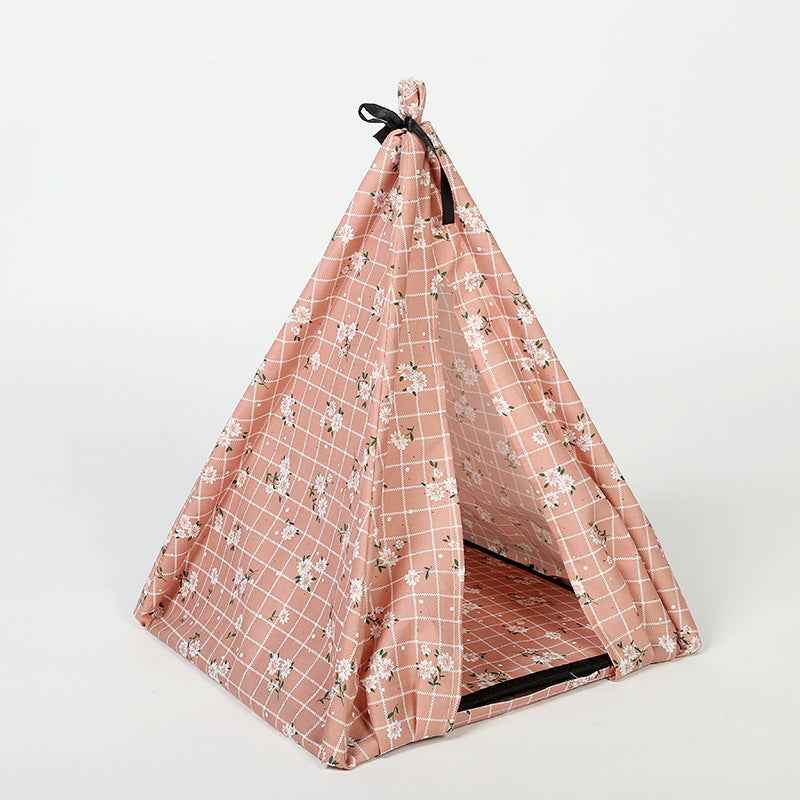 DIY Folding Tent Dog House with Mosquito Netting