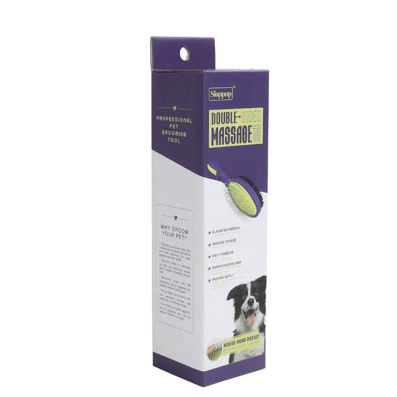 Pet Products Pet Double Face Comb Dog Cat Beauty Air Bag Massage Needle Comb Pet Pig Hair Removal Brush