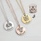 Steel necklace with picture