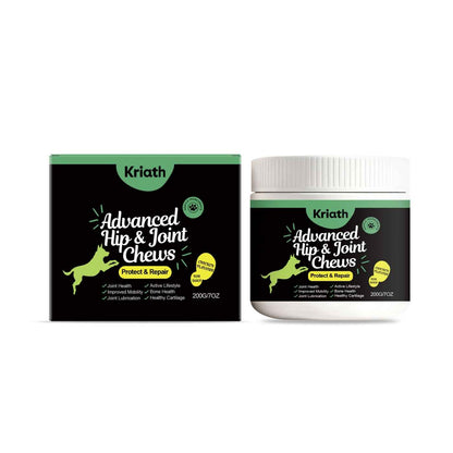 Pet Hip & Joint Chewable Tablets for Dogs Cats Mobility Support Supplement