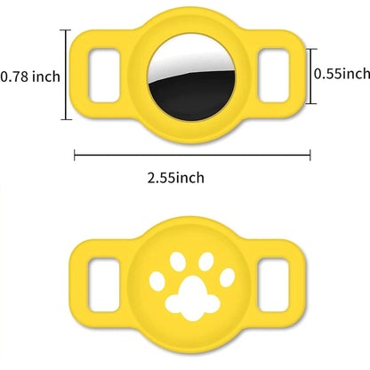 Airtag Cat Collar Holder, Small Air tag Cat Collar Holder Silicone Case Cover for Cat Dog Pet Collar Harness Loop