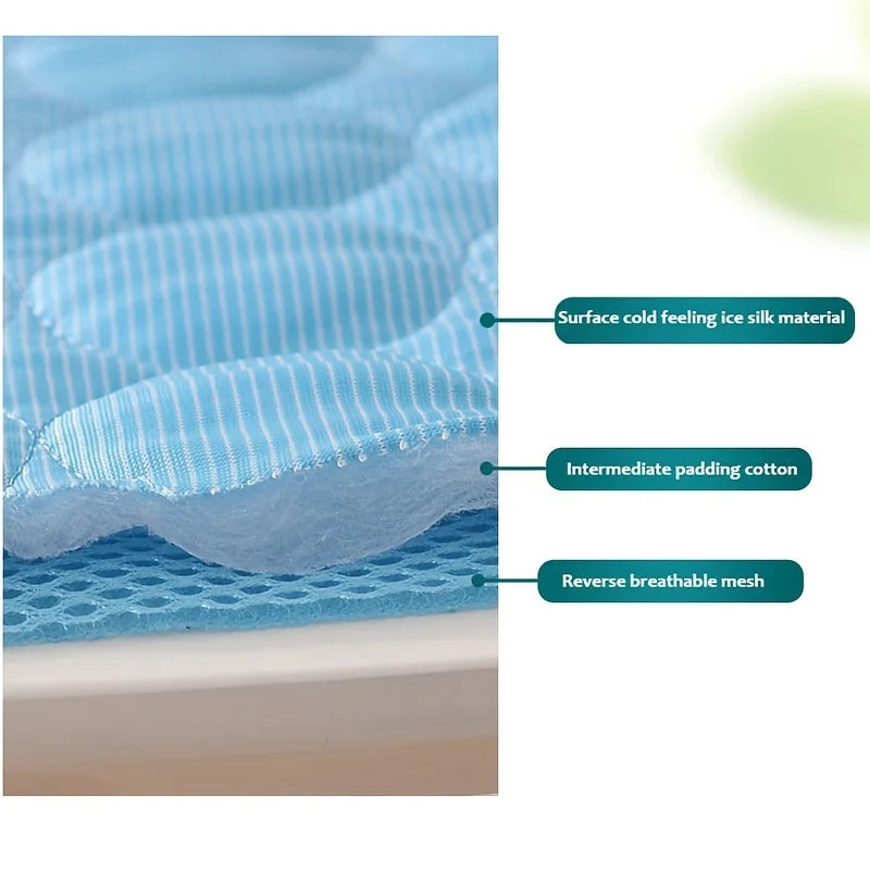 Self-Cooling Dog Mat – Reusable Cooling Pet Bed for Summer