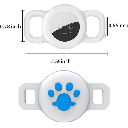 Airtag Cat Collar Holder, Small Air tag Cat Collar Holder Silicone Case Cover for Cat Dog Pet Collar Harness Loop