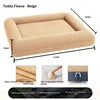 Luxury Pet Bed for Dogs & Cats, Soft Foam, Washable Cover, All-Season Comfort, Durable & Stylish