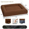 Brown large loop velvet fabric