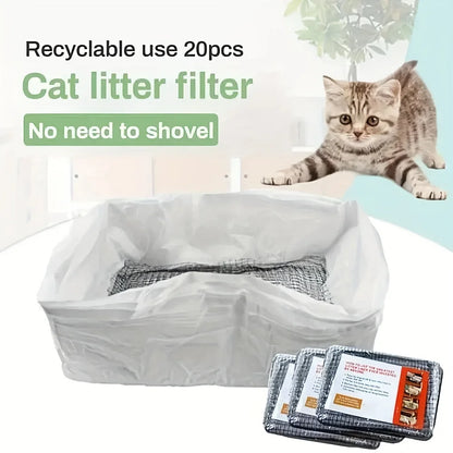 Reusable Cat Litter Box Waste Filters – Replacement Filter Nets