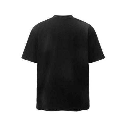 Cartoon animal lion print short sleeved T-shirt