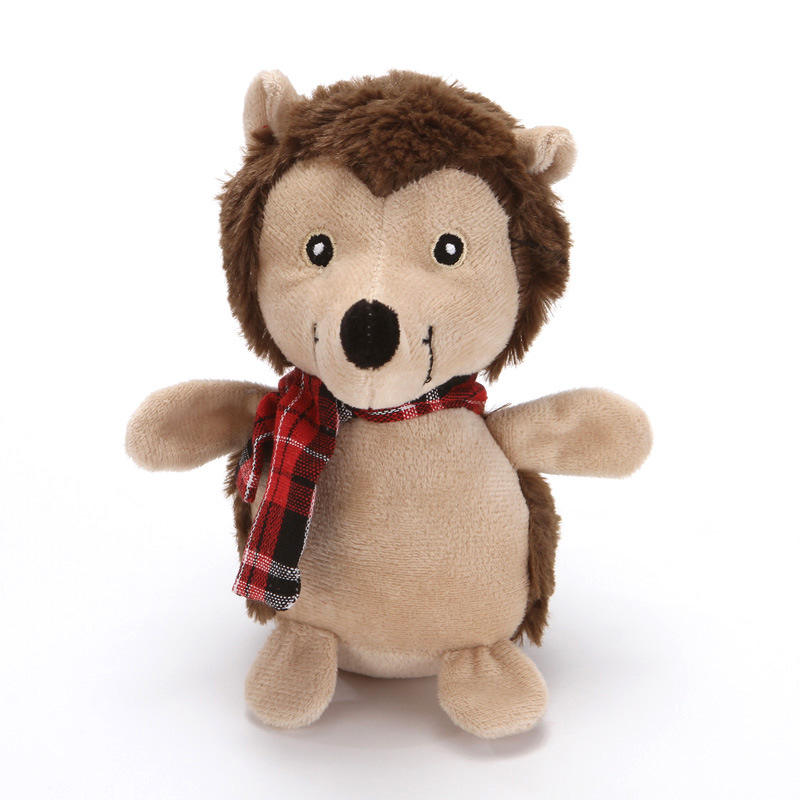 Christmas Plush Squeaker Dog Toy with Rope – Santa, Snowman & Elk Chew Toys
