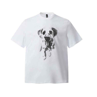 Animal Dog Printed Short sleeved T-shirt