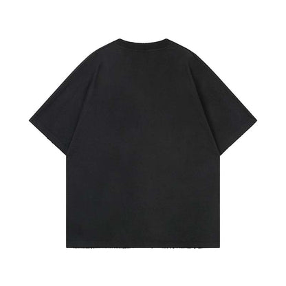 Abstract animal print short sleeved t-shirt