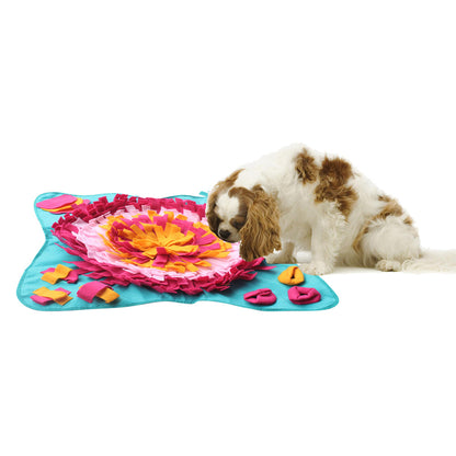 New Pet Non-Slip Puzzle Decompression Puzzle Training Feeding Flowers Smelling Pad Cat And Dog General Toy