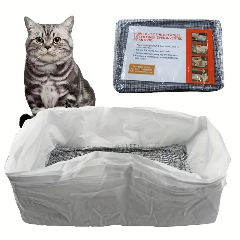 Reusable Cat Litter Box Waste Filters – Replacement Filter Nets