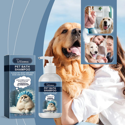 YEGBONG 100ML Pet Bath Shampoo Mild Non-Irritating Cat Dog Shower Gel Moisturize Nourish Clean Reduce Odor Daily Cleaning