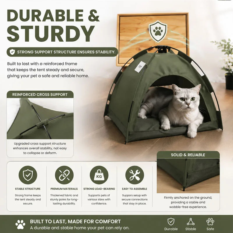Pet Tent Bed Cats House Supplies Products Accessories Warm Cushions Furniture Sofa Basket Beds Winter Clamshell Kitten Tents Cat