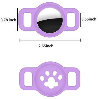 Airtag Cat Collar Holder, Small Air tag Cat Collar Holder Silicone Case Cover for Cat Dog Pet Collar Harness Loop