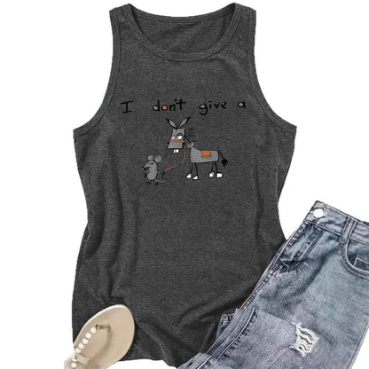 Alphabet animal print vest