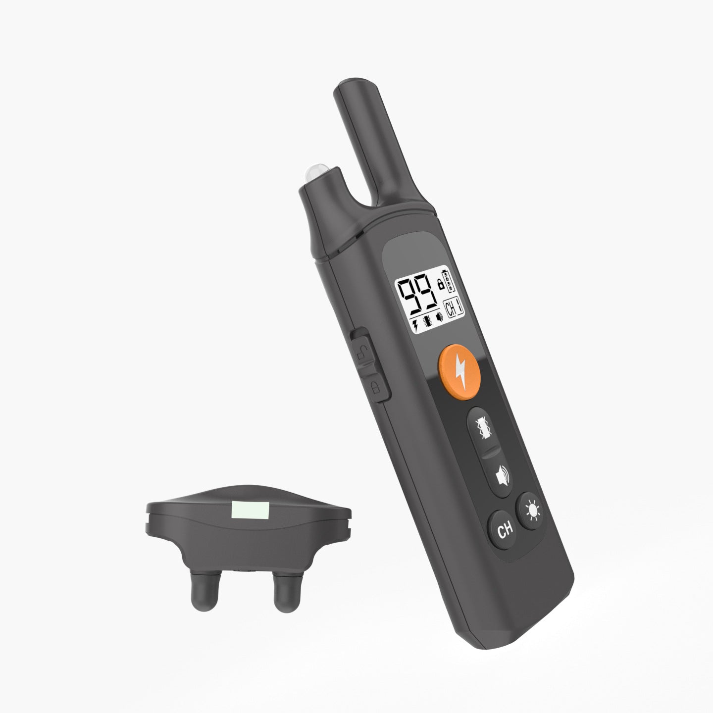 Remote Control Dog Trainer Bark Stop Electronic Shock Collar Rechargeable Waterproof Pet Training Collar