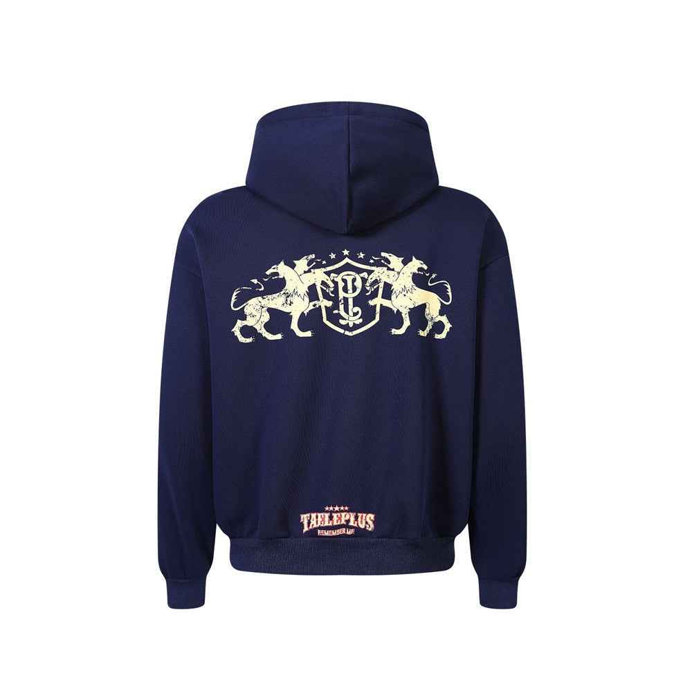Animal print hooded jacket
