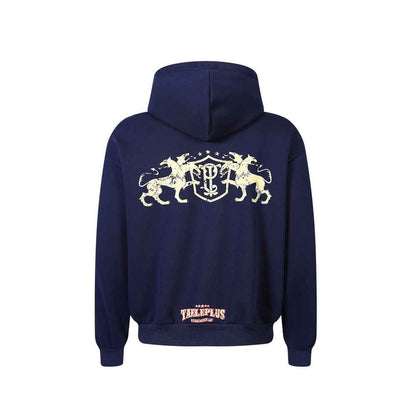 Animal print hooded jacket