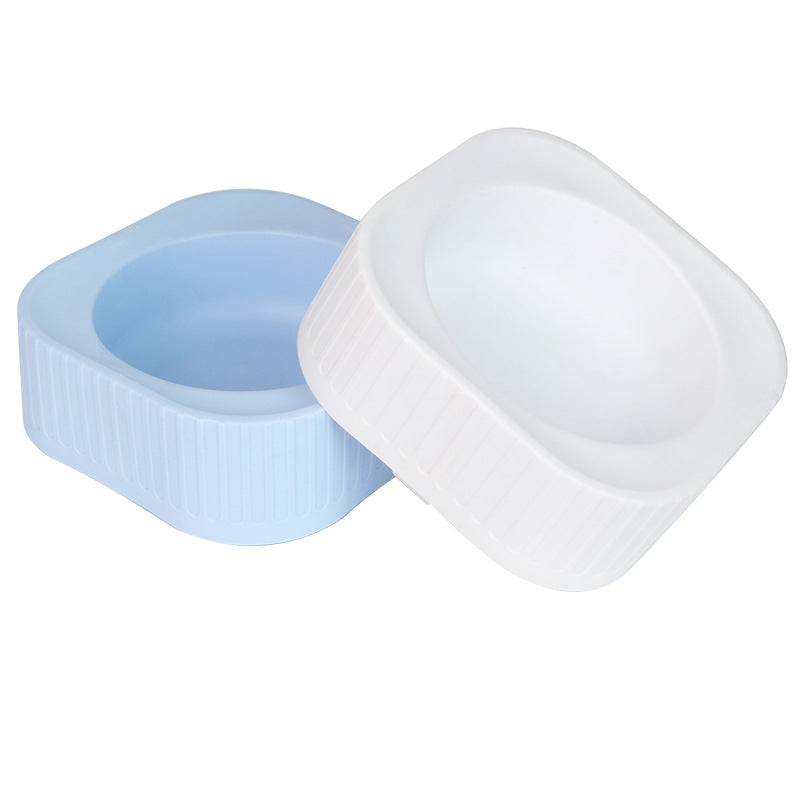 New Pet Bowl Dog Plastic Single Bowl Cat and Dog Food Bowl Water Bowl Small Dog Feeding Bowl