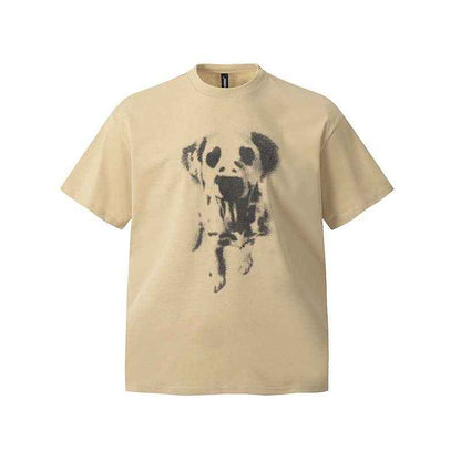 Animal Dog Printed Short sleeved T-shirt