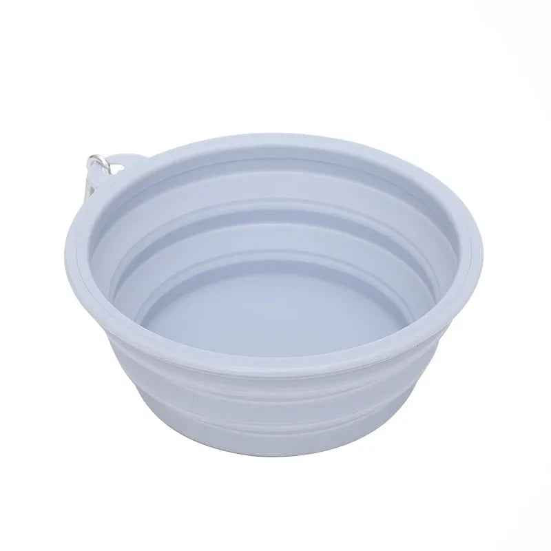 Dog Feeders Folding Silicone Bowl Outdoor Travel Foldable Portable Cat Dog Food Water Container Feeding Tray Bowl Pet Supplies