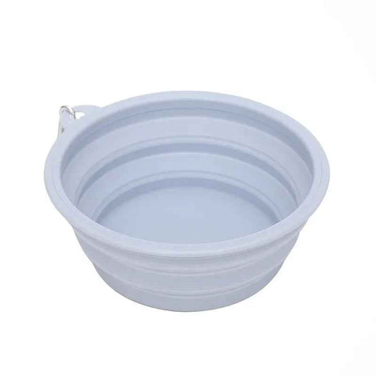 Dog Feeders Folding Silicone Bowl Outdoor Travel Foldable Portable Cat Dog Food Water Container Feeding Tray Bowl Pet Supplies