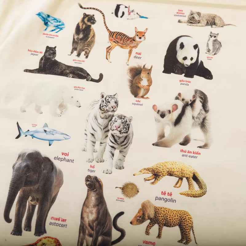 Casual Loose Fitted Animal Print Short Sleeve T-Shirt
