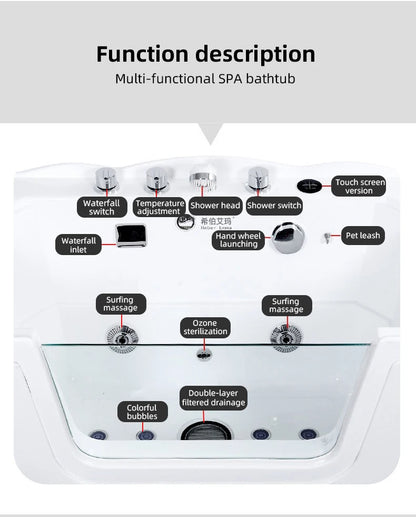Pet Cat Dog SPA Machine Milk Bath Massage Bathtub Bathtub Bathtub Swimming Pool Large and Small Dog Bathing Pool