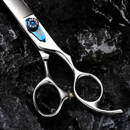 HUASIS HU27 Classic Style 6.5" 7" 7.5" 8" Curved Dog Grooming Scissors Ergonomic Pets Shears 440C Sharp Safe Comfortable