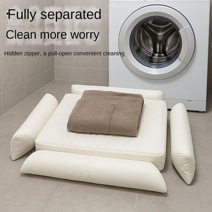 Luxury Pet Bed for Dogs & Cats, Soft Foam, Washable Cover, All-Season Comfort, Durable & Stylish