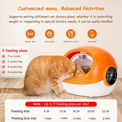 Smart RFID Microchip Pet Feeder with Portion Control & Scheduled Feeding