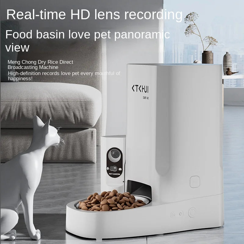 Smart Automatic Pet Feeder – Stainless Steel Bowl & LCD Timer