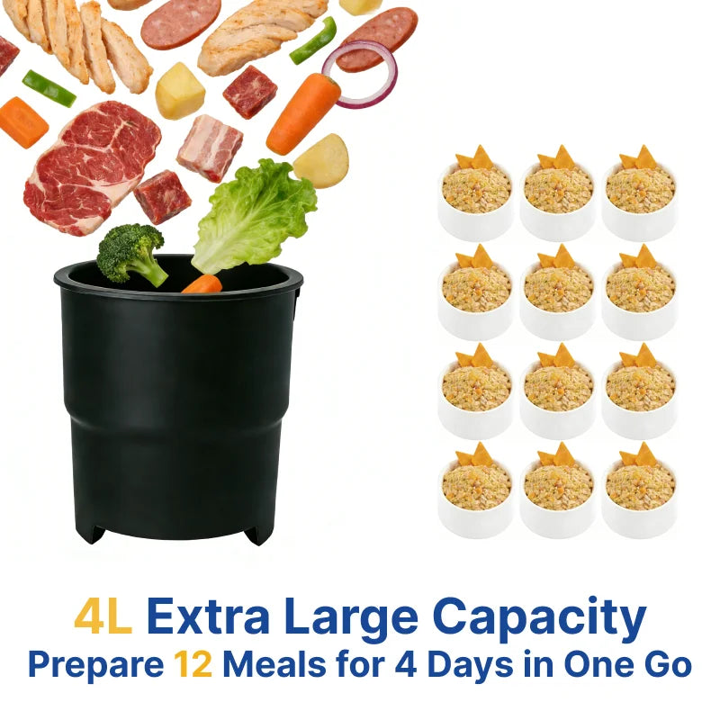 4L Smart Automatic Pet Food Maker & Feeder – Self-Cleaning Meal Prep Machine for Dogs & Cats