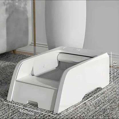 PETAOK Automatic Smart Cat Litter Box – Large 65L, Low Noise, Self‑Cleaning