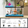 Desktop Ecology Fish Tank – Transparent LED Aquarium with Oxygen & Energy Saving Design