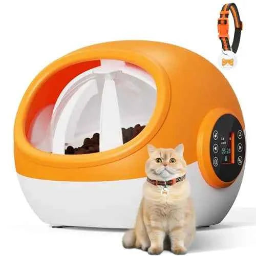 Smart RFID Microchip Pet Feeder with Portion Control & Scheduled Feeding