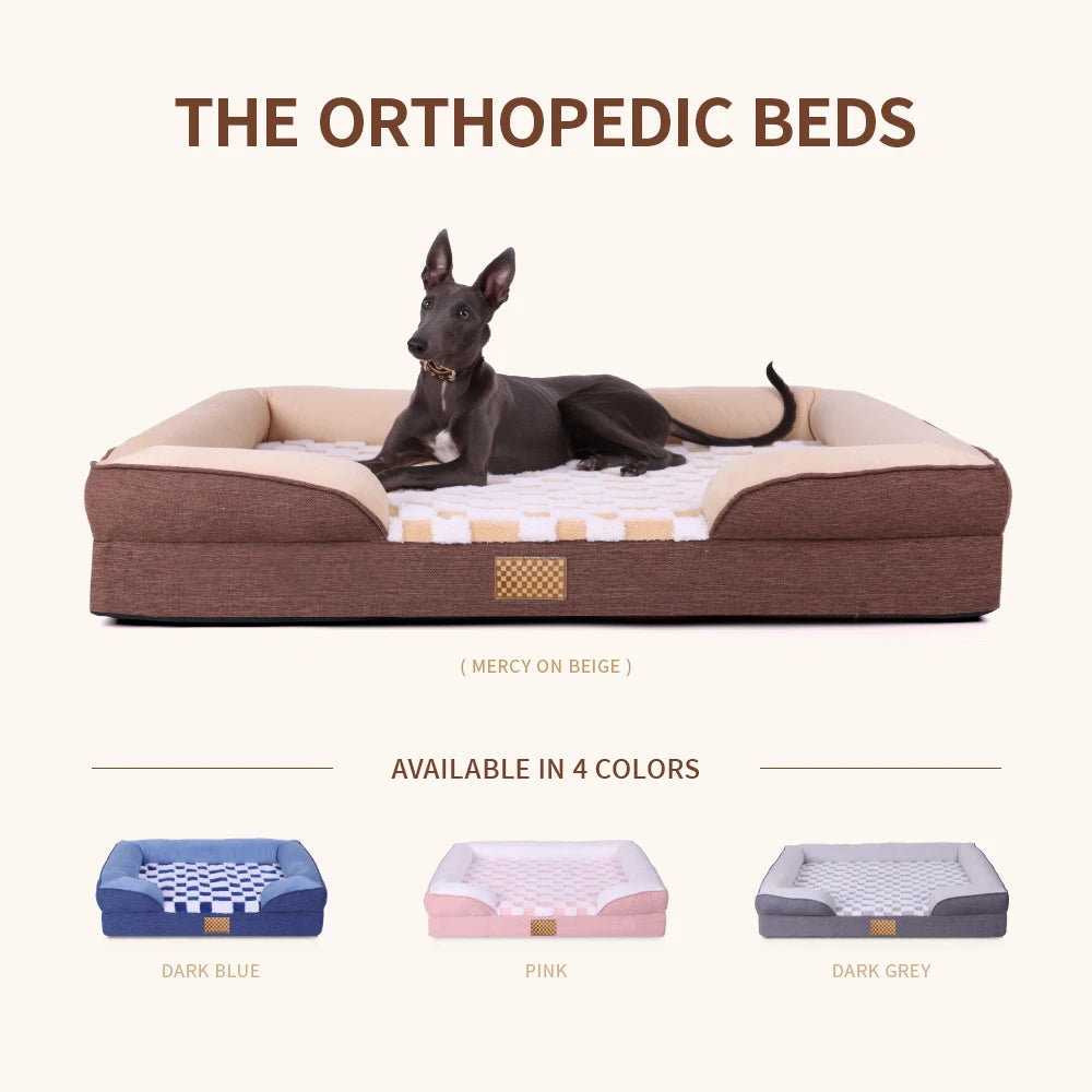 Orthopedic Memory Foam Pet Sofa – Scratch‑Resistant & OEKO‑Certified
