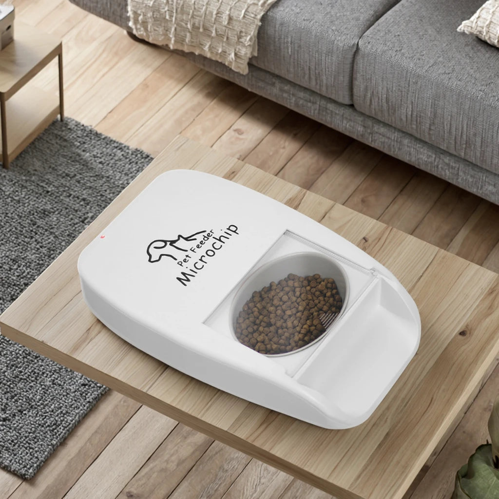 Smart RFID Pet Feeder – Automatic Microchip Food Bowl with Timer, Sealed Lid & Dual Power