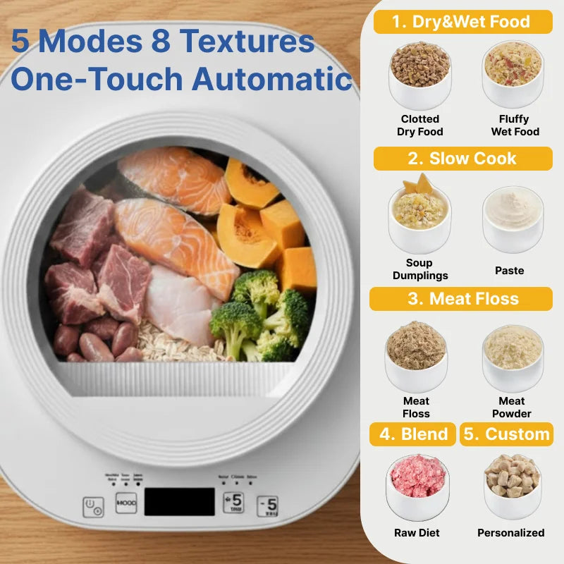 4L Smart Automatic Pet Food Maker & Feeder – Self-Cleaning Meal Prep Machine for Dogs & Cats
