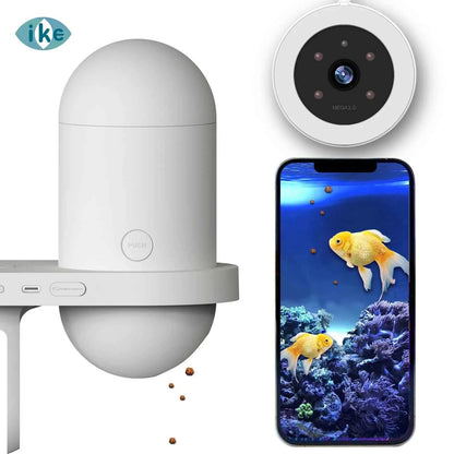 Smart Visual Fish Feeder with 4MP Camera – Dual‑Band WiFi Remote Control